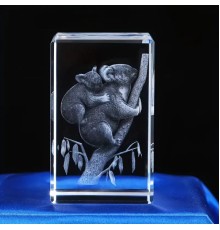 3D Kristal Koala Modeli