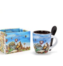 Kaşıklı Yöresel Kahve Fincanı Tekli Model 1