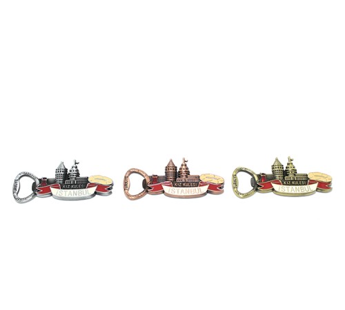 Metal İstanbul Temalı Yöresel Magnet Açacak Model 3 Metal İstanbul Temalı Yöresel Magnet Açacak Model 3