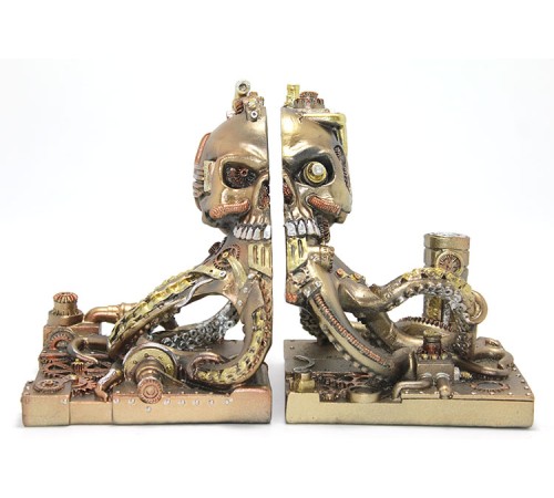 Steampunk Polyester Ahtapot Kitap Stoperi