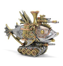 Steampunk Polyester Tasarım Balık Figürü
