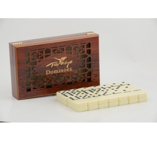 Ahşap Kutulu Domino Oyunu Ahşap Kutulu Domino Oyunu