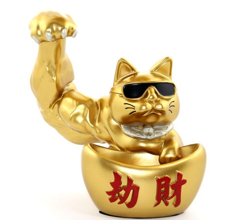 Polyester Şanslı Kedi Figürü Model 1 Polyester Şanslı Kedi Figürü Model 1