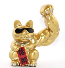 Polyester Şanslı Kedi Figürü Model 2
