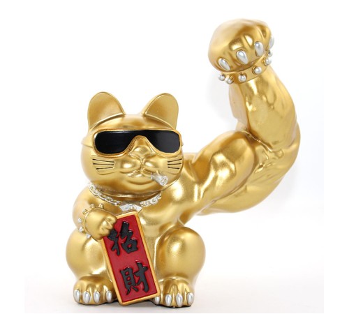 Polyester Şanslı Kedi Figürü Model 2 Polyester Şanslı Kedi Figürü Model 2