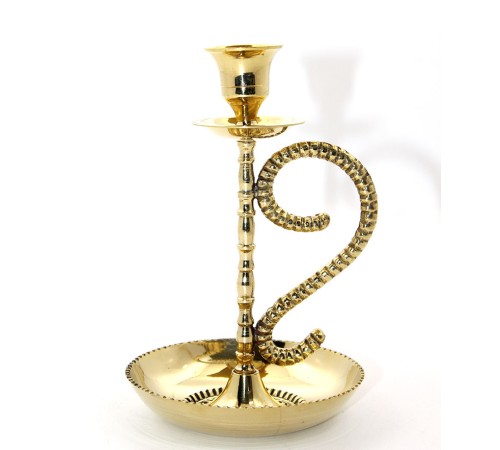 Tekli Pirinç Şamdan Model 1