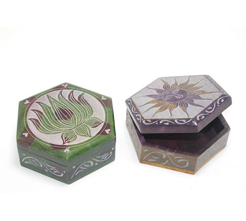 Obsidian Taşı Kutu Model 5