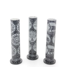 Obsidian Taşı İşlemeli Kule Tütsülük Model 2