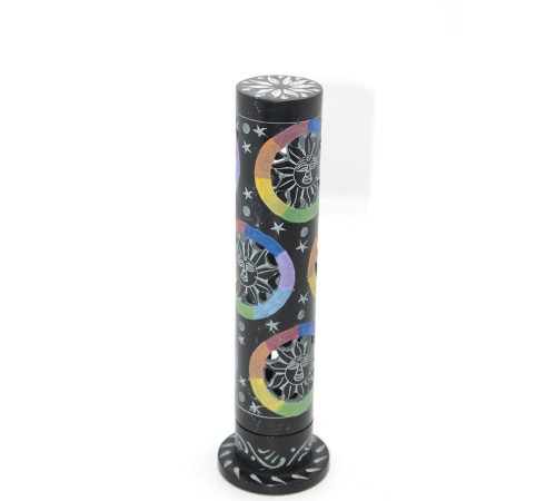 Obsidian Taşı İşlemeli Kule Tütsülük Model 3 Obsidian Taşı İşlemeli Kule Tütsülük Model 3