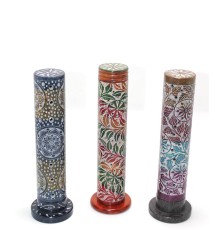 Obsidian Taşı İşlemeli Kule Tütsülük Model 4