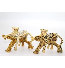 Swarovski Taşlı Tekli Leopar Model 3