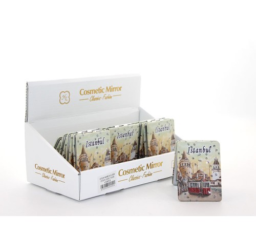 Taşlı İstanbul Tasarımı El Aynası İnce Model 15 Taşlı İstanbul Tasarımı El Aynası İnce Model 15