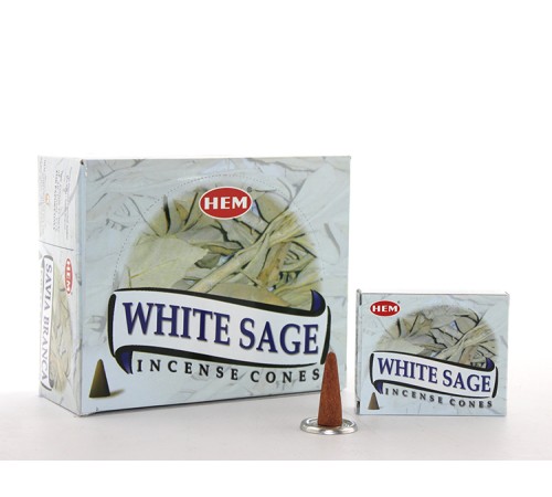White Sage Aromalı Konik Tütsü White Sage Aromalı Konik Tütsü