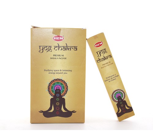 Hem Yog Chakra Masala Aromalı Çubuk Tütsü