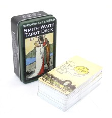 Metal Kutulu Tarot Kartı Smith-Waite