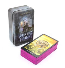 Metal Kutulu Tarot Kartı Witches Tarot