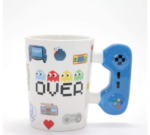 Porselen Game Over Kupa Bardak Porselen Game Over Kupa Bardak