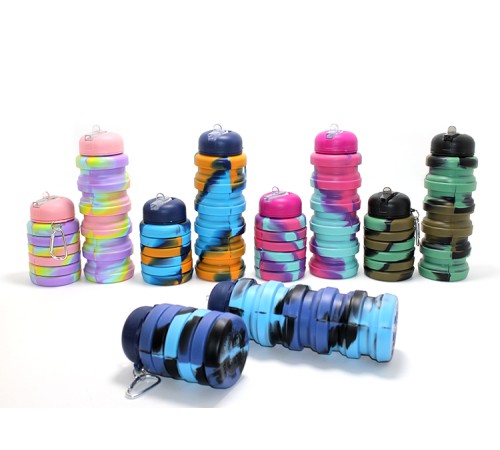 Katlanabilir Portatif Silikon Su Şişesi 500 Ml Model 1 Katlanabilir Portatif Silikon Su Şişesi 500 Ml Model 1