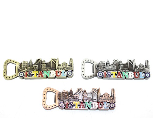 İstanbul Temalı Metal Magnet ve Açacak Model 3 İstanbul Temalı Metal Magnet ve Açacak Model 3