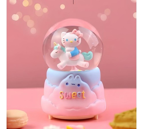 Hello Kitty İçi Dönmeli Püskürtmeli Işıklı Müzikli Kar Küresi Büyük Boy Model 2 Hello Kitty İçi Dönmeli Püskürtmeli Işıklı Müzikli Kar Küresi Büyük Boy Model 2