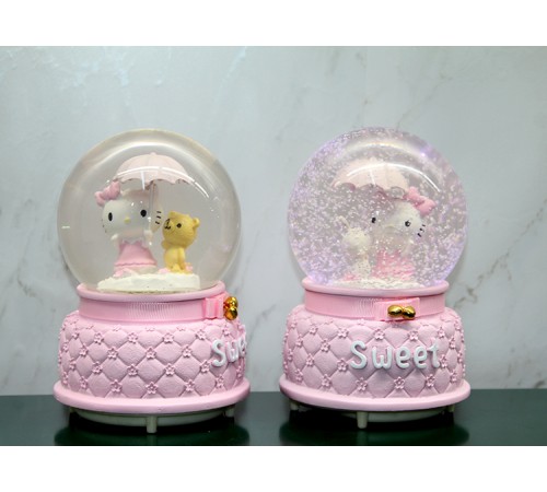 Hello Kitty İçi Dönmeli Püskürtmeli Işıklı Müzikli Kar Küresi Büyük Boy Model 1 Hello Kitty İçi Dönmeli Püskürtmeli Işıklı Müzikli Kar Küresi Büyük Boy Model 1