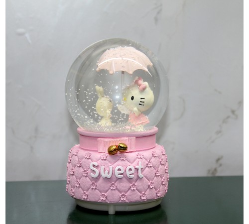 Hello Kitty Işıklı Müzikli Kar Küresi Orta Boy Model 2 Hello Kitty Işıklı Müzikli Kar Küresi Orta Boy Model 2