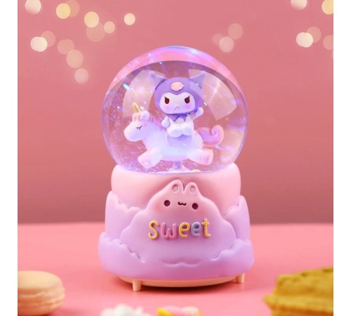 Kuromi Işıklı Müzikli Kar Küresi Orta Boy Model 1 Kuromi Işıklı Müzikli Kar Küresi Orta Boy Model 1