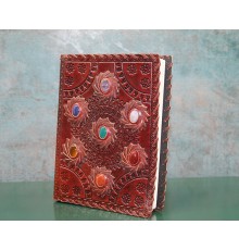 Taşlı Deri Defter Model 10
