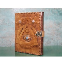 Taşlı Deri Defter Model 4