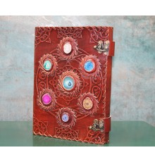 Taşlı Deri Defter Model 12
