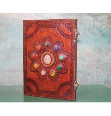 Taşlı Deri Defter Model 14