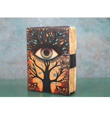 Göz Tasarımlı Deri Defter