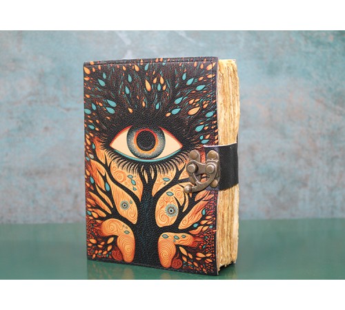 Göz Tasarımlı Deri Defter Göz Tasarımlı Deri Defter