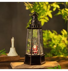 Yılbaşı Temalı Işıklı Müzikli Kar Küresi Model 5