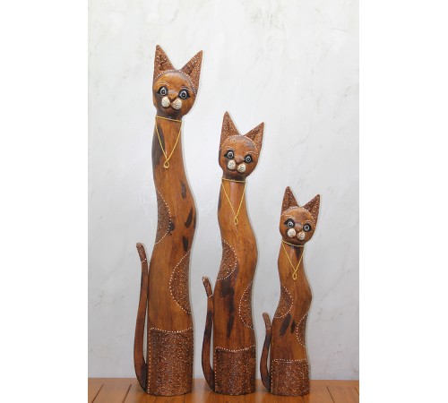 Ahşap 3'lü Kedi Seti 1 Metre Model 1 Ahşap 3'lü Kedi Seti 1 Metre Model 1