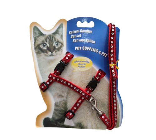 Parlak Kedi Gezdirme Göğüs Tasması Parlak Kedi Gezdirme Göğüs Tasması