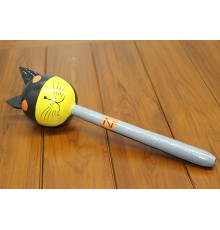 Ahşap Kedili Batman Marakas Tekli
