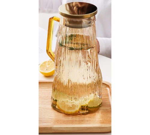 Çelik Kapaklı Cam Sürahi 1800 ml Çelik Kapaklı Cam Sürahi 1800 ml