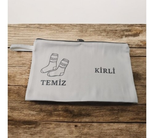 Baskılı Kirli-Temiz Seyahat (Çorap) Torbası Baskılı Kirli-Temiz Seyahat (Çorap) Torbası