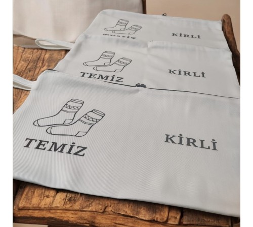 Baskılı Kirli-Temiz Seyahat (Çorap) Torbası Baskılı Kirli-Temiz Seyahat (Çorap) Torbası