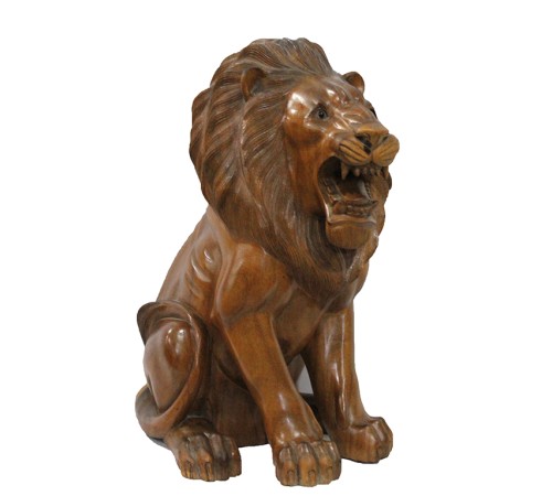 Ahşap Aslan Figürü 50 cm