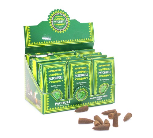 Ayurvedic Konik (Geri Akış) Tütsü Patchouli Aromalı Ayurvedic Konik (Geri Akış) Tütsü Patchouli Aromalı