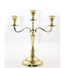 Pirinç 3'lü Şamdan Model 1