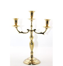 Pirinç 3'lü Şamdan Model 2