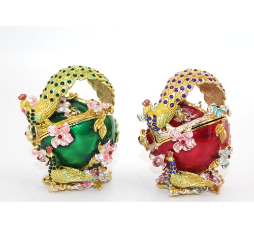 Swarovski Taşlı Tavuskuşu Kutu Swarovski Taşlı Tavuskuşu Kutu