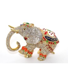 Swarovski Taşlı Tekli Fil Figürü Model 6