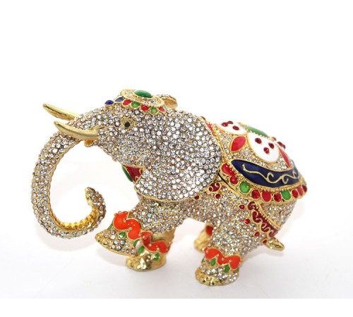 Swarovski Taşlı Tekli Fil Figürü Model 6 Swarovski Taşlı Tekli Fil Figürü Model 6
