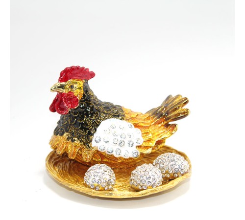 Swarovski Taşlı Yumurtalı Tekli Tavuk Model 1 Swarovski Taşlı Yumurtalı Tekli Tavuk Model 1
