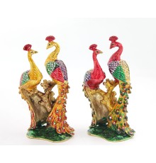 Swarovski Taşlı Tavuskuşu Figürü