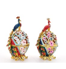 Swarovski Taşlı Tavuskuşu Yumurta